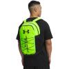 imageUnder Armour Unisex Hustle Sport 60 Backpack 402 Blue AtlantisBlackMetallic Silver One Size Fits Most389 Hyper Green  Black  Black