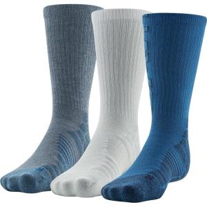 imageUnder Armour Mens Elevated Novelty Crew Socks 3PairsVarsity Blue Assorted