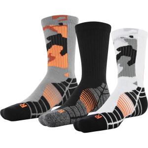 imageUnder Armour Mens Elevated Novelty Crew Socks 3PairsWhiteBlack Assorted