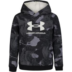 imageUnder Armour Boys Hoodie Fleece Pullover Logo ampamp Printed DesignsBlack Rock Camo