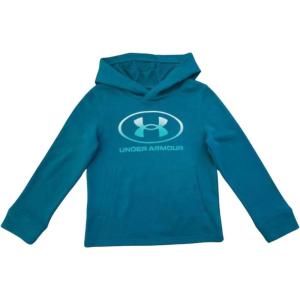 imageUnder Armour Boys Hoodie Fleece Pullover Logo ampamp Printed DesignsCerulean  White  452