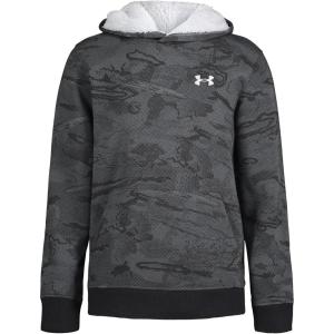 imageUnder Armour Boys Hoodie Fleece Pullover Logo ampamp Printed DesignsPitch GrayCharcoal