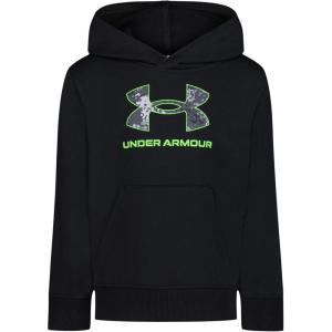 imageUnder Armour Boys Hoodie Fleece Pullover Logo ampamp Printed DesignsRival Print Black
