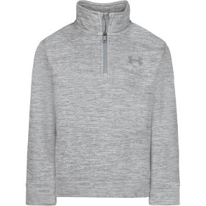 imageUnder Armour Boys Hoodie Fleece Pullover Logo ampamp Printed DesignsSteel Quarterzip