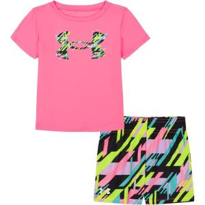 imageUnder Armour girls Outdoor Set Coordinating Top ampamp Bottom Pants Or Shorts Durable Stretch and ComfortableFluo Pink  Mesh Short