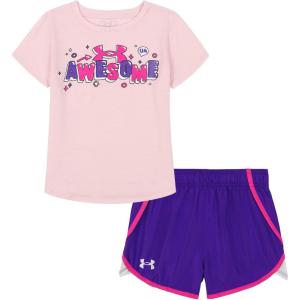imageUnder Armour girls Outdoor Set Coordinating Top ampamp Bottom Pants Or Shorts Durable Stretch and ComfortablePink Awesome