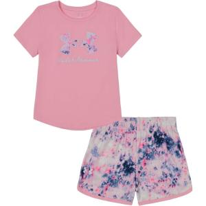 imageUnder Armour girls Outdoor Set Coordinating Top ampamp Bottom Pants Or Shorts Durable Stretch and ComfortablePink Burst Dye