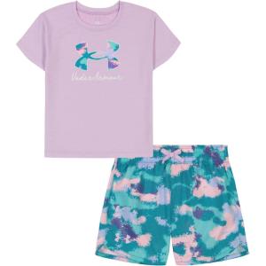 imageUnder Armour girls Outdoor Set Coordinating Top ampamp Bottom Pants Or Shorts Durable Stretch and ComfortablePurple Ace Camo
