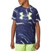 imageUnder Armour Boys Tech Big Logo Printed ShortSleeve TShirtBlue Ink 497Xray