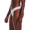 imageUnder Armour Womens 3pack Pure Stretch No Show Thong Underwear Allday Comfort ampamp Ultrasoft Fit592 Illusion Green  Halo Gray  Flamingo