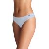 imageUnder Armour Womens 3pack Pure Stretch No Show Thong Underwear Allday Comfort ampamp Ultrasoft FitBlue Calm