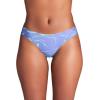imageUnder Armour Womens 3pack Pure Stretch No Show Thong Underwear Allday Comfort ampamp Ultrasoft FitCeleste Print