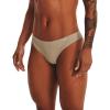 imageUnder Armour Womens 3pack Pure Stretch No Show Thong Underwear Allday Comfort ampamp Ultrasoft Fit249 Beige  Beige  White