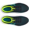 imageUnder Armour Boys Grade School Surge 4 Sneaker003 BlackHigh Vis YellowCircuit Teal