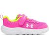 imageUnder Armour Unisex Baby Infant Assert 10 Alternate Closure Running Shoe652 Rebel PinkHigh Vis YellowWhite