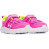 imageUnder Armour Unisex Baby Infant Assert 10 Alternate Closure Running Shoe652 Rebel PinkHigh Vis YellowWhite