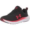imageUnder Armour Unisexs Grade School Assert 10 Sneaker003 BlackDeep RedRed