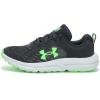 imageUnder Armour Unisexs Grade School Assert 10 Sneaker006 BlackMod GrayGreen Shock
