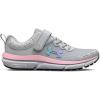 imageUnder Armour Unisexs Pre School Assert 10 Alternate Closure Running Shoe100 Halo GrayPink SugarIridescent
