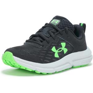 imageUnder Armour Unisexs Grade School Assert 10 Sneaker006 BlackMod GrayGreen Shock