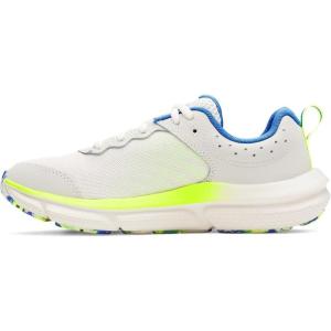 imageUnder Armour Unisexs Grade School Assert 10 Sneaker110 Summit WhiteHigh Vis YellowBlue Atlantis