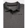 imageUnder Armour Boys Short Sleeve Ua Match Polo Collared Shirt Chest Logo Soft ampamp ComfortableGray Black Black