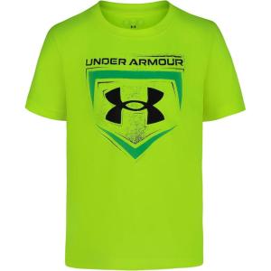imageUnder Armour Boys Short Sleeve Shirt Crewneck Lightweight and Breathable Sports Graphic TeesHivis Yellow Homeplate