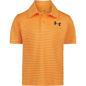 imageUnder Armour Boys Short Sleeve Ua Match Polo Collared Shirt Chest Logo Soft ampamp ComfortableOrange Shock