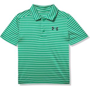 imageUnder Armour Boys Short Sleeve Ua Match Polo Collared Shirt Chest Logo Soft ampamp ComfortableTeam Kelly Green