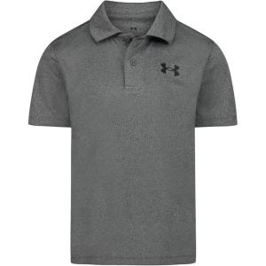 imageUnder Armour Boys Short Sleeve Ua Match Polo Collared Shirt Chest Logo Soft ampamp ComfortableTwist Castlerock
