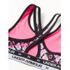 imageUnder Armour Girls Crossback Printed BraCerise 653White