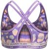 imageUnder Armour Girls Crossback Printed BraPlanet Purple 576Beta Tint