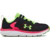 imageUnder Armour UnisexChild Pre School Assert 9 Alternate Closure SneakerBlack 001Quirky Lime