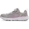 imageUnder Armour UnisexChild Pre School Assert 9 Alternate Closure SneakerGray Wolf 100Pacific PurpleWhite