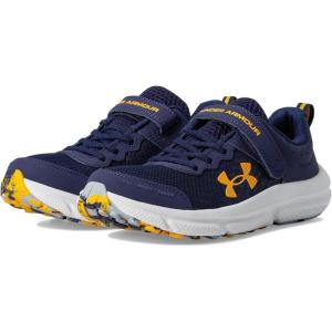 imageUnder Armour Boys Pre School Assert 10 Alternate Closure Sneaker410 Midnight NavyMod GrayCampus Gold