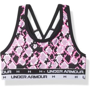 imageUnder Armour Girls Crossback Printed BraCerise 653White