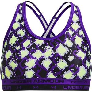 imageUnder Armour Girls Crossback Printed BraPurple Zest 754Black