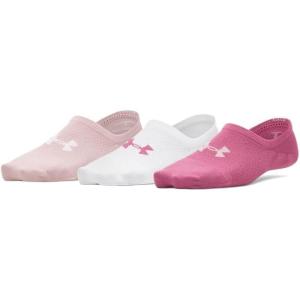 imageUnder Armour Womens Breathe Lite Ultra Low Socks 3 Pack659 Fuchsia Dusk  Fuchsia Dusk  Tourmaline Pink