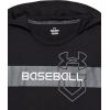 imageUnder Armour Boys Baseball Short Sleeve HoodieBlack 001White