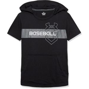 imageUnder Armour Boys Baseball Short Sleeve HoodieBlack 001White