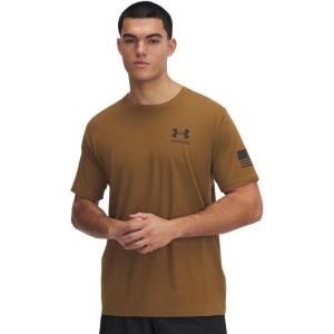 imageUnder Armour Mens New Freedom Flag TShirtCoyoteBlack