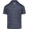 imageUnder Armour BabyBoys Short Sleeve Ua Match Polo Collared Shirt Chest Logo Soft ampamp ComfortableMidnight Navy Stripe