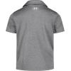imageUnder Armour BabyBoys Short Sleeve Ua Match Polo Collared Shirt Chest Logo Soft ampamp ComfortablePitch Gray  Twist