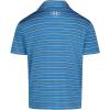 imageUnder Armour BabyBoys Short Sleeve Ua Match Polo Collared Shirt Chest Logo Soft ampamp ComfortableViral Blue  Stripe