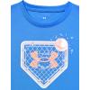 imageUnder Armour Boys Boys Short Sleeve Shirt Crewneck Lightweight and BreathableTeam Royal  Tech Baseball Fence Ss