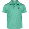 imageUnder Armour BabyBoys Short Sleeve Ua Match Polo Collared Shirt Chest Logo Soft ampamp ComfortableBirdie Green Twist