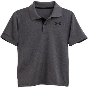 imageUnder Armour BabyBoys Short Sleeve Ua Match Polo Collared Shirt Chest Logo Soft ampamp ComfortableCarbon Heather