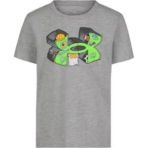 imageUnder Armour Boys Boys Short Sleeve Shirt Crewneck Lightweight and BreathableLegendary Blaze Orange