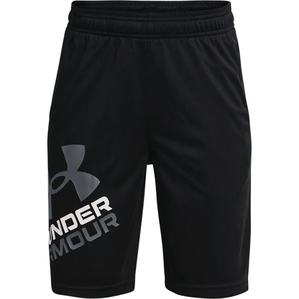 imageUnder Armour boys Prototype 20 Logo ShortsBlack 003Pitch Gray