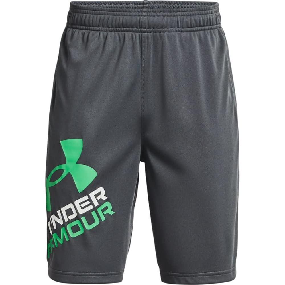 imageUnder Armour boys Prototype 20 Logo ShortsPitch Gray 012Matcha Green